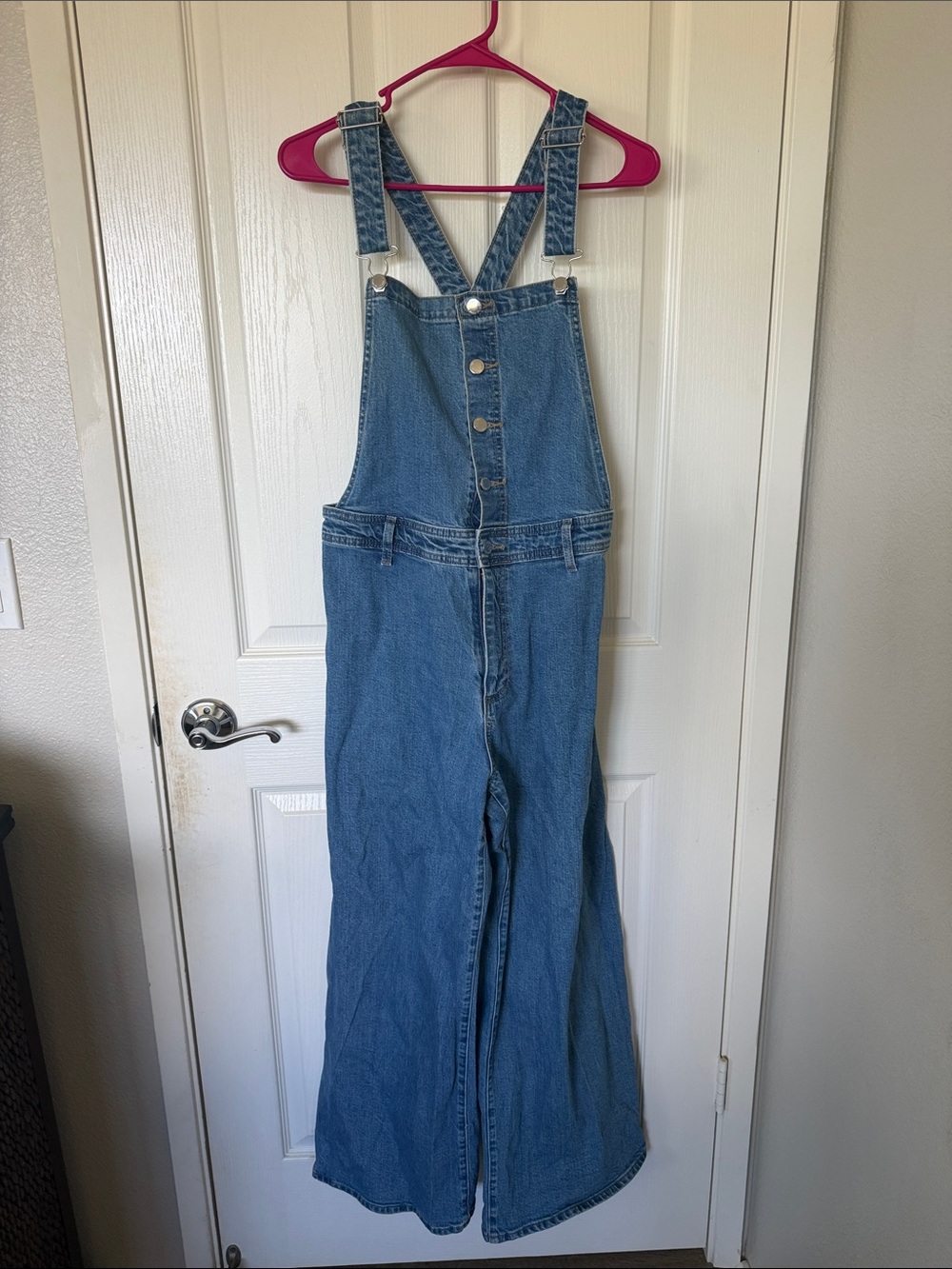 Universal Thread Denim Overall Jumpsuit in Light Blue